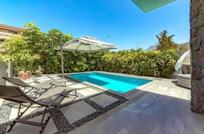 Luxury Villa Tropical Private Heated Pool Los Cristianos  Exterior foto